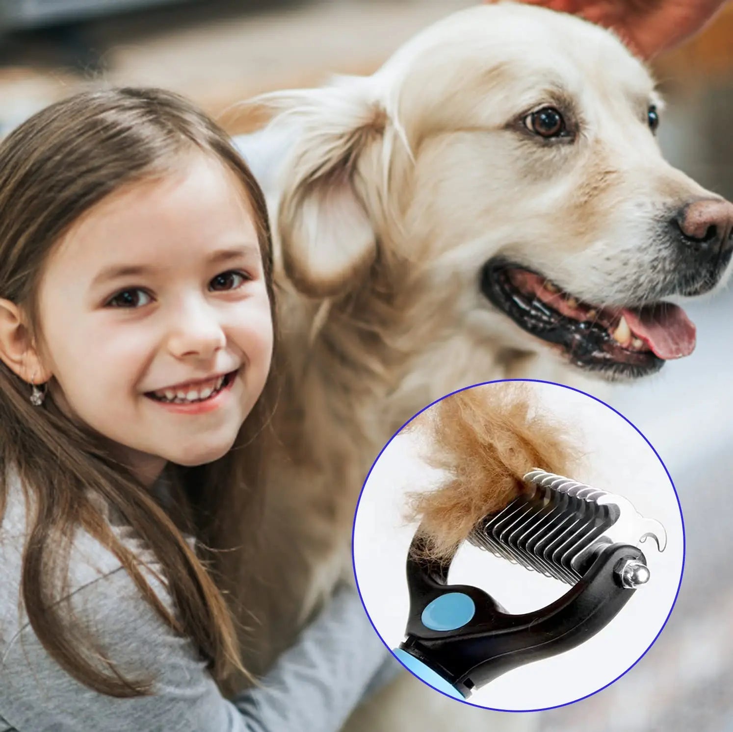 Revolutionize Your Pet's Grooming with the Ultimate Stainless Steel Deshedding Brush for Dogs and Cats