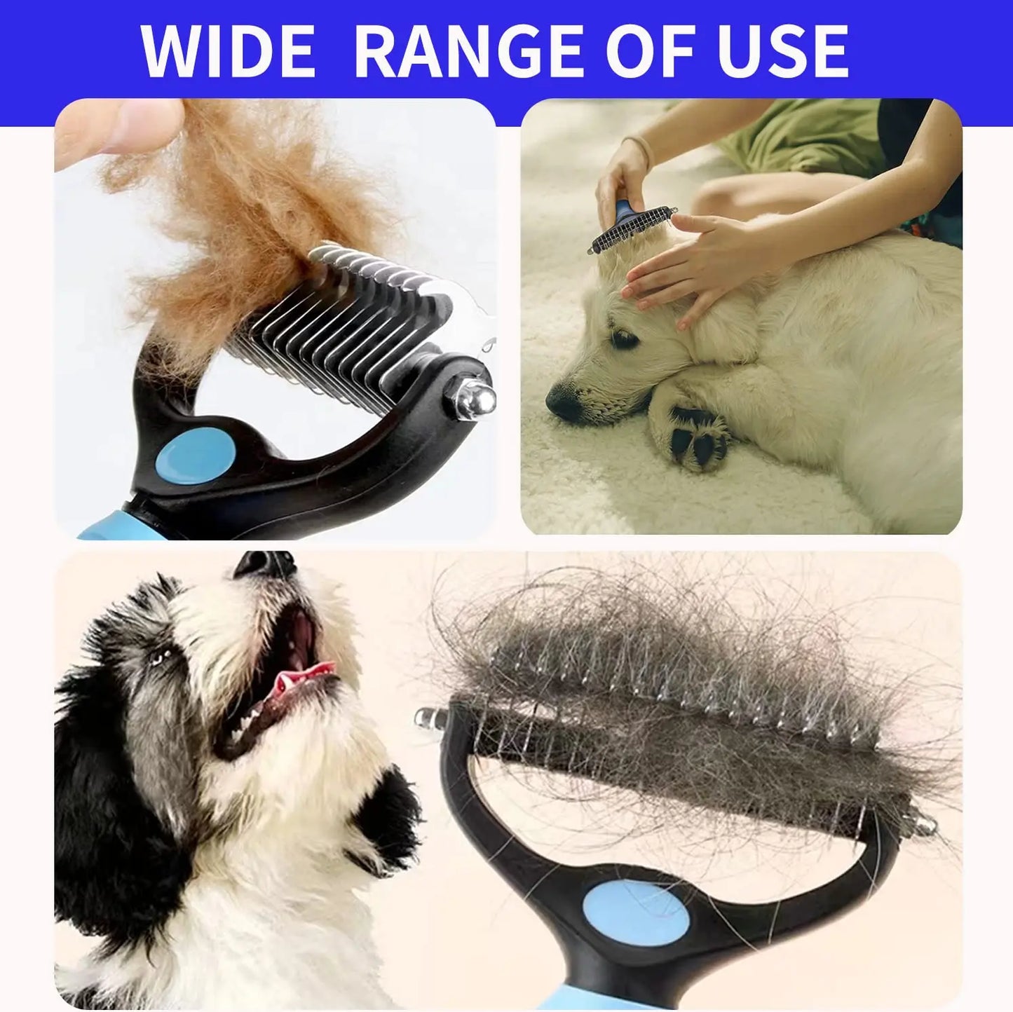 Revolutionize Your Pet's Grooming with the Ultimate Stainless Steel Deshedding Brush for Dogs and Cats