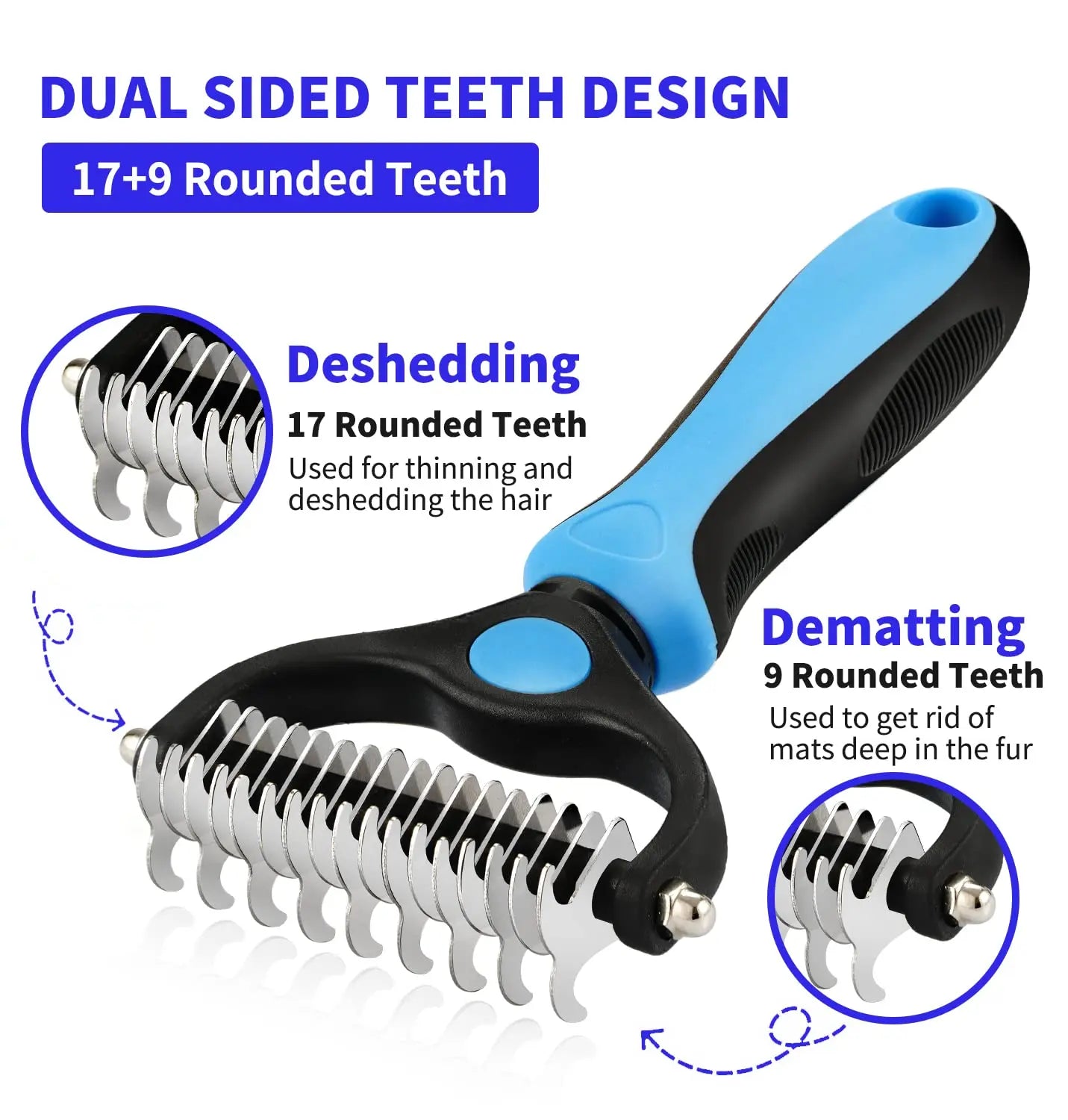 Revolutionize Your Pet's Grooming with the Ultimate Stainless Steel Deshedding Brush for Dogs and Cats