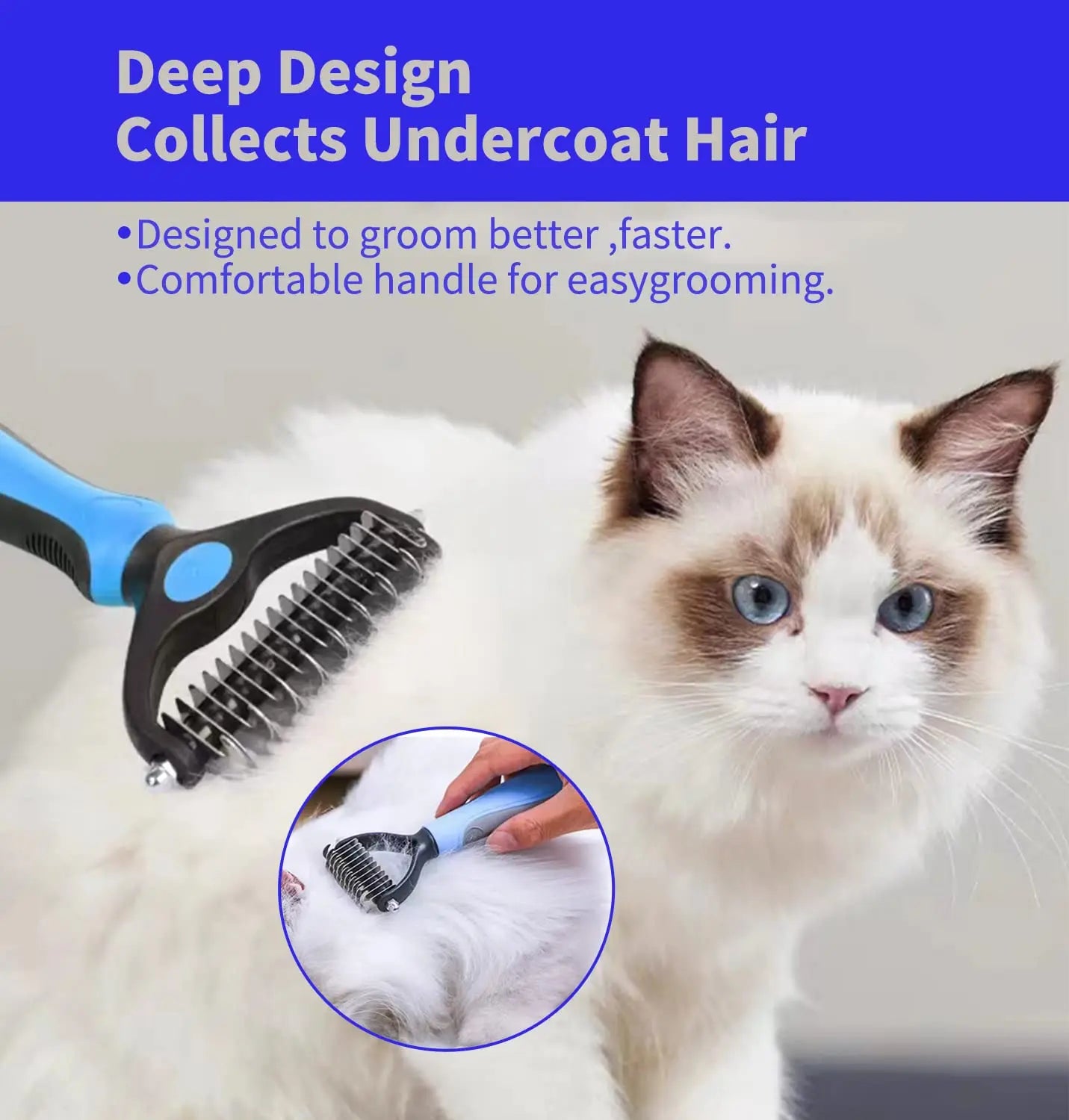 Revolutionize Your Pet's Grooming with the Ultimate Stainless Steel Deshedding Brush for Dogs and Cats