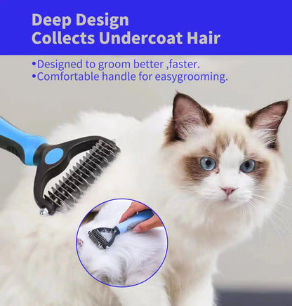 Revolutionize Your Pet's Grooming with the Ultimate Stainless Steel Deshedding Brush for Dogs and Cats